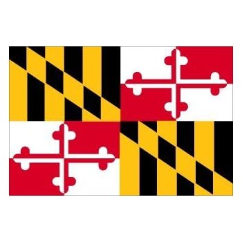 Dekoracje 3x5 Ft Md Maryland Flag Pole Sleeve Pole Hem Banner