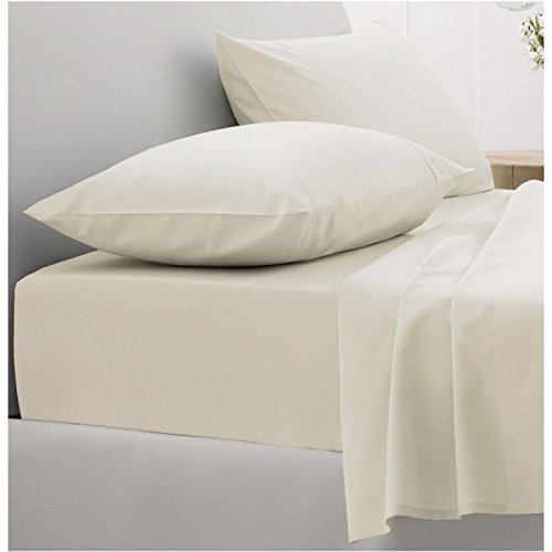 Dorma 300 Count 100 Cotton Sateen Cream Pillowcases (Oxford x 1