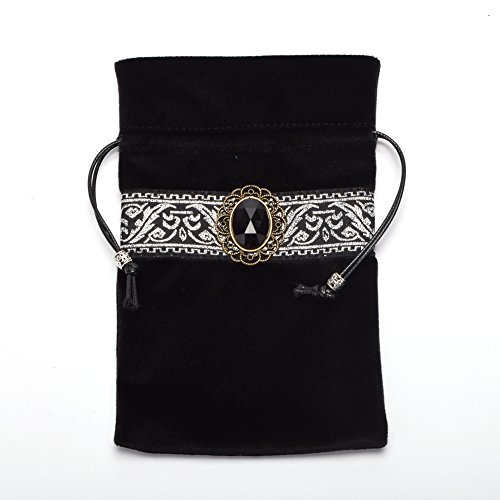 BLESSUME Atar Tarot Table Cloth and Pouch Black