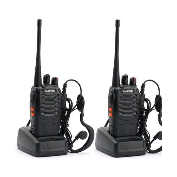 Nestling-2PCS-400-470-MHz-BaoFeng-Walkie-Talkie-Two-Way-Radio-Rechargeable-Long-Range-Headset-Headphone-Built-in-LED-Torch-BF-888spack-of-2