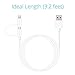 Apple MFi Certified Lightning Cable - Skiva USBLink Duo 2-in-1 Sync and Charge Cable (3.2 ft / 1m) with Lightning & microUSB for iPhone 11 Xs Xr X 8, iPad Air, Samsung Galaxy S7 (White) [Model:CB104]