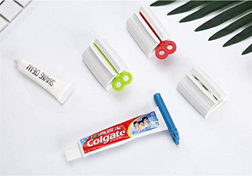 MBODM 3 Pack Rolling Tube Toothpaste Squeezer Multi Purpose Tube Squeezer Dispenser Bathroom Toothpaste Holder for Bathroom