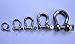 JY-MARINE 1/2 Inch Stainless Steel 316 Heavy Duty Anchor Shackles US Type Bow Shackle with 5/8 Inch Screw Pin