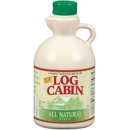 Amazon Com Log Cabin All Natural Syrup 22 Oz Grocery