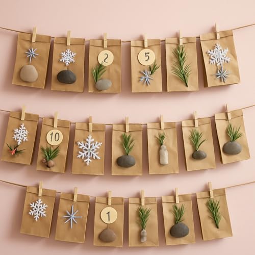 Small Kraft Paper Bags 14+5x24cm, Pack of 100 | Ecological and Recyclable, for Sandwich, Bread, Snacks, Resistant, Food Use, Hospitality