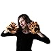 Making Believe Fingerless Faux Fur Animal Paw Gloves for Kids to Teens, Brown