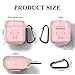 Airpods Case, Airpods Accessories Kit,11 in 1 Protective Silicone Cover and Skin Compatible Apple Airpods with Anti-Lost Airpods Strap,Airpods Ear Hook/Watch Band Holder/Keychain/Headset Box/ (Pink)thumb 2