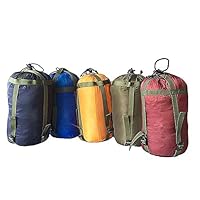 Aguoxing Waterproof Compression Stuff Sack, Outdoor Camping Sleeping Bag Lightweight Storage Pack with Drawstring for Travel