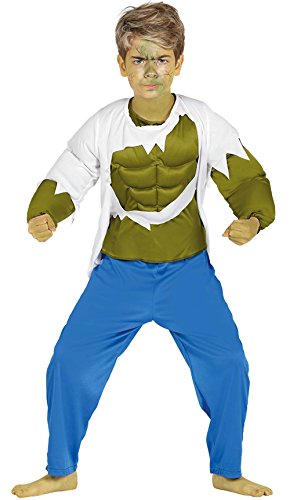 FIESTAS GUIRCA Green Superhero Costume for Boys