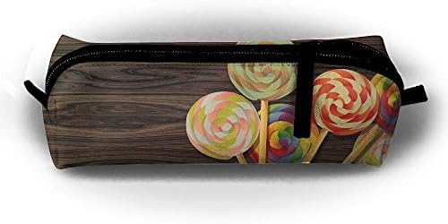 Diswpi Stationery Pouch Students Pen Pencil Bag Colorful Lollipop Cosmetic Pouch Coins Purse School Office Accessories Case For Highlighters Markers