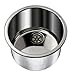 Ambassador Marine Cylinder Stainless Steel Brushed Finish Sink, 11 1/2-Inch Wide x 5 1/4-Inch Deep