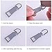 WXJ13 12 Pieces Zipper Head Luggage Accessories Leather Special Zipper Pull Card Detachable Pull Tab,2 Sizes, 2 Colors