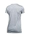 Under Armour Women's Twist Tech V-Neck, Steel/Metallic Silver, Medium