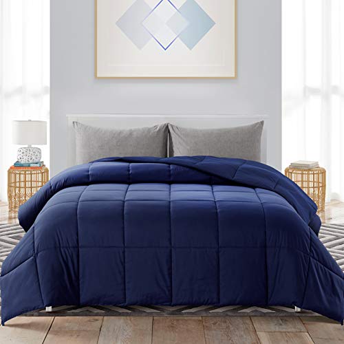 WhatsBedding-Down-Alternative-Quilted-Comforter-All-Season-Navy-Blue-Lightweight-Duvet-Insert-or-Stand-Alone-Comforter-with-Corner-Tabs-King-Size10290-Inch