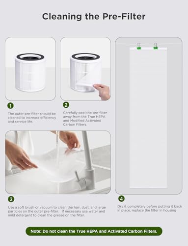 GoveeLife Air Purifiers for Home, Smart Air Purifier for Large Rooms with App & Alexa Control, Covers up to 1162ft², Air Quality Monitor, PM2.5 Sensor Air Purifier for Pet Hair, Pollen, Dust, Smoke