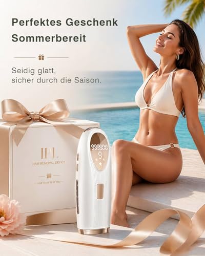 TIIMAGIC IPL Devices Hair Removal - Painless Hair Removal Device | 5°C ice cooling contact, long-lasting results, 86% hair reduction in 3 weeks for body, face, bikini, armpits, legs