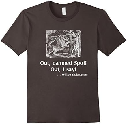 Men's Shakespeare Macbeth Funny Novelty Tee Shirt Gift 3XL Asphalt