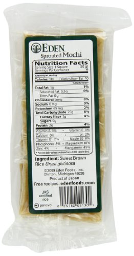 Eden Sprouted Brown Rice Mochi, 10.5-Ounce Packages (Pack of 2)2