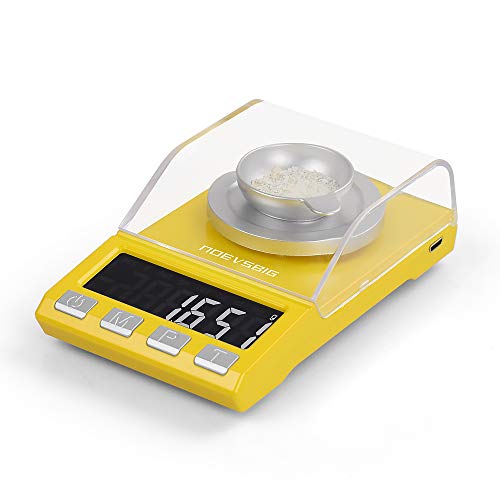 Milligram Scale 50g x 0.001g，Mini Gram Scale Jewelry Gold Lab Carat