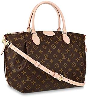 LOLV Women's Monogram Canvas Turenne MM Tote Bag Handbag