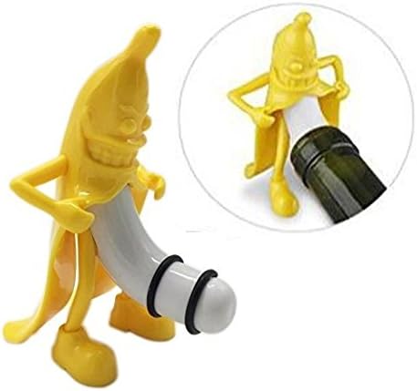 Banana Shaped Wine Bottle Stopper - Alcohol Preserver