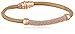 Fossil Ball Shot Silver and Nude Chain Wrap Bracelet, 2.5''
