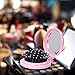 Louise Maelys 4pcs Round Folding Pocket Hair Brush Mini Hair Comb with Makeup Mirror for Travel Candy Color