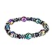 KaiKBax Colorful Hematite Chain Bracelet Unisex Magnet Health Care Hand-Woven Hand String Weight Loss Bracelet
