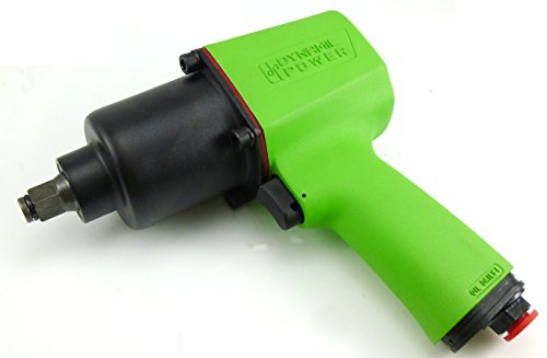 Dynamic Power Air Impact Wrench - Twin Hammer 1/2" Impact Driver w/Composite Body and Comfort Grip. 600 ft-lb. D62627