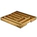 Heim Concept Drawer Organizer Bamboo Cutlery Tray Silverware Organizer/Utensil Holder, Drawer Dividers Organizer for Silverware, Flatware, Knives in Kitchen