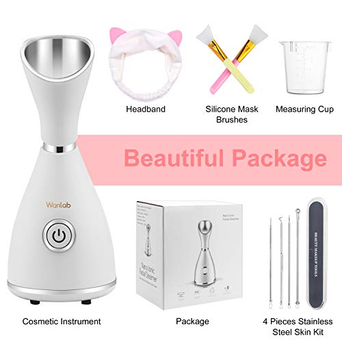 Portable Facial Steamer Nano Face Steamer Warm Mist Home Skin Spa