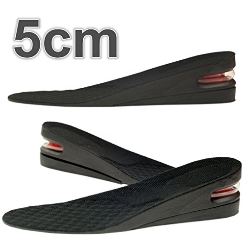 Kalevel® 5cm 2 inches height increase insoles adjustab…