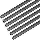 uxcell Carbon Fiber Round Tube 2mm x 1mm x 400mm Carbon Fiber Wing Pultrusion Tubing for RC Airplane Quadcopter 6pcs
