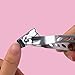 Nail Clipper Set with File- Stainless Steel Long Handle Nail- 360 Degree Rotating Cutter Head for Fingernails and Toenails by Bonworl
