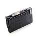 RFID Blocking Secure Wallet - Ladies Compact Trifold - RFID Wallets for Women (Black Croc)