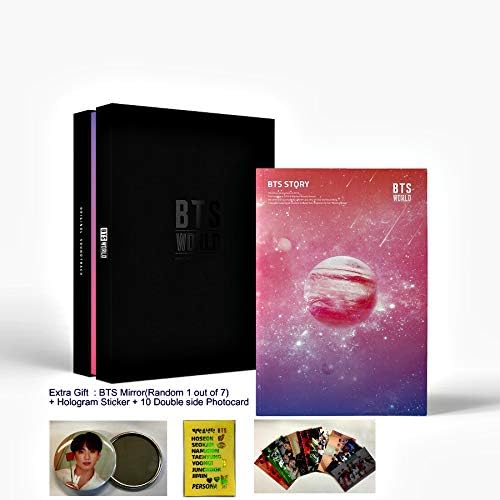 BTS Bangtan Boys - BTS World OST CD+88p Photobook+Double Side Photocard+Game Coupon+Lenticular+Folded Poster+Double Side Extra Photocards Set
