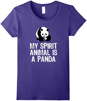 Womens My Spirit Animal Is A Panda T-Shirt Medium Purple