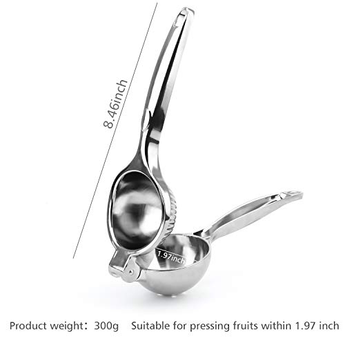 Lemon Squeezer, Vestaware Hand Manual Juicer Portable Multi-Functional Stainless Steel Lime Squeezer Citrus Press Juicer