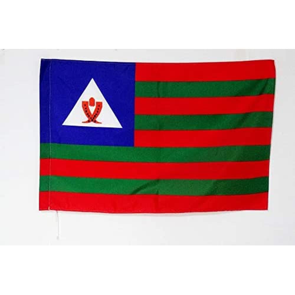 AZ FLAG - Bubi people of Equatorial Guinea Flag - 2x3 Ft - Voove Banner with Sleeve - 100% Polyester - Fade Resistant - Vivid Colors - 2' x 3' Feet - 90x60 Cm