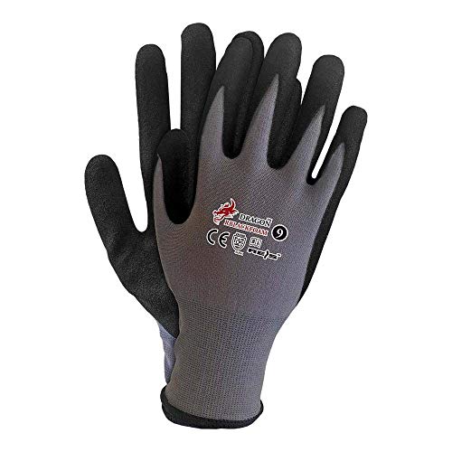 Reis RBLACKFOAM10 Dragon Lot de 12 gants de protection Gris/noir