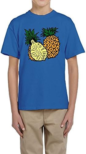 Unisex Teenager Pineapple Cotton Printed T Shirt Tee Shirts