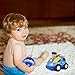 Flyglobal Cartoon Remote Control Car RC Race Car with Lights and Music Radio Control Cartoon Police Car for Baby Toddlers Kids and Children, Perfect for Holiday Birthday Christmas New Year Gifts