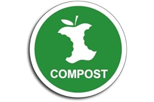 DECALS BY HALEY Compost Green Garbage Waste Organic Fertilizer Mulch Vinyl Decal 3M Sticker