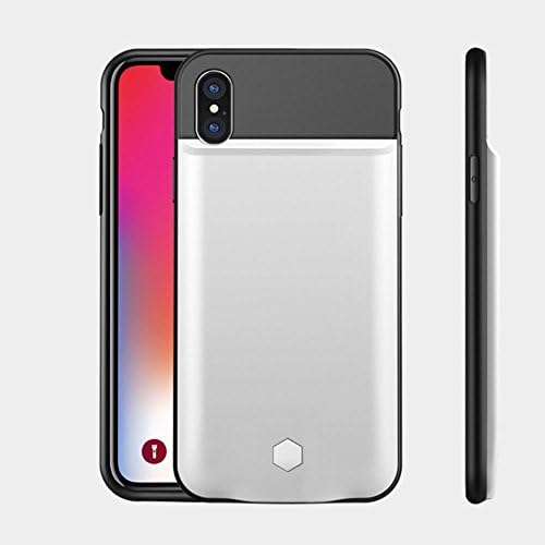 Kiker Ultra-Thin Battery Case for iPhone 7/ iPhone 6/ iPhone 6s (iPhone X - White)