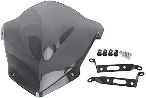 Kimissオートバイウインドシールドウインドスクリーン フロントウインドスクリーンウインドディフレクターレーシングウインドシールドスポイラースクリーン