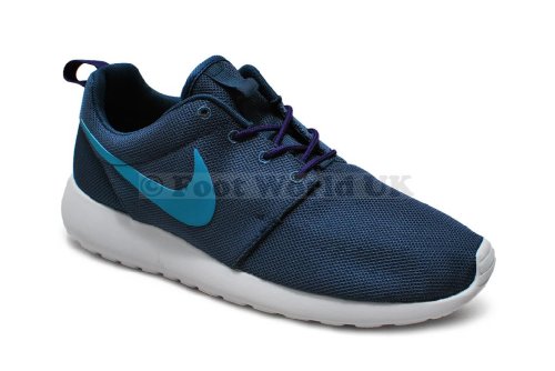 Nike Men's Rosher Run Cool Volt Blue Fabric Running Shoes 7.5 UK