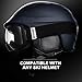 OutdoorMaster OTG Ski Goggles - Over Glasses Ski/Snowboard Goggles for Men, Women & Youth - 100% UV Protection (Black Frame + VLT 98.9% Clear Lens)