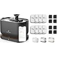 Bundle of PETLIBRO App Cat Water Fountain, 2.5L/84oz Dockstream Pet Fountain for Cats Inside with 2.4GHz Wi-Fi + PETLIBRO 8 Pack Replacement Filters for Dockstream Cat Water Fountain