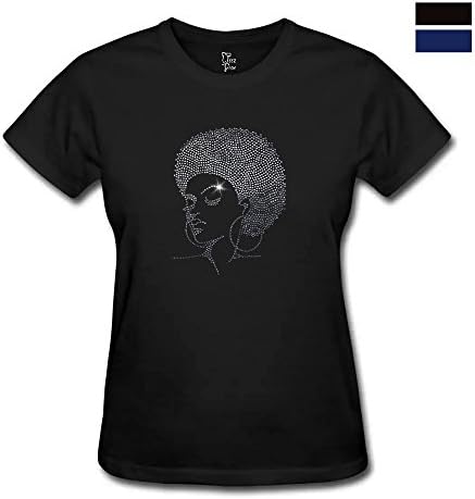 Women Graphic Short Sleeve Cotton T Shirts for Women Melanin Womens Short Sleeve Shirt Afro Black Tee Shirt