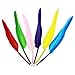 DADITU Feather Pen Multiple Feather Colors Fashion ballpoint Pen Original Feather Goose Stationery Pen Feather Quill Ballpoint Pen Purple Retro Feather Quill Ball Pen Mixed Color 10PCS 10 Colors